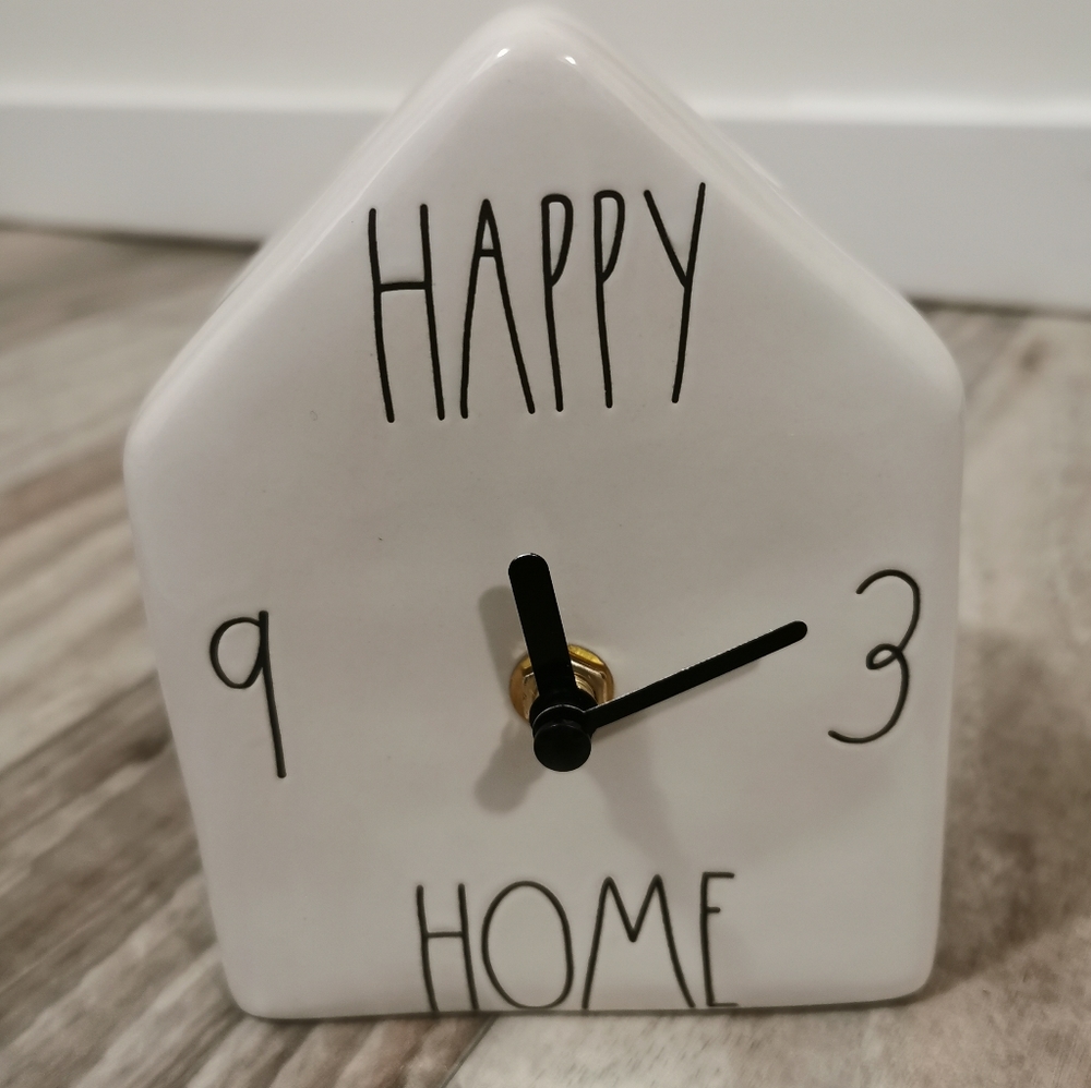 Rae Dunn Happy Home Clock